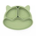Мачка силиконски поделена плоча со отстранливи горни чинии
