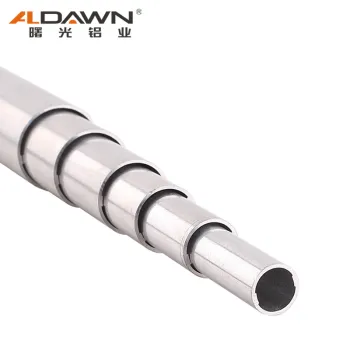 Wholesale Ultra Thin Hexagon Square Round Oval Tube 6063 6061 Twist Lock Aluminum Telescopic Pipe