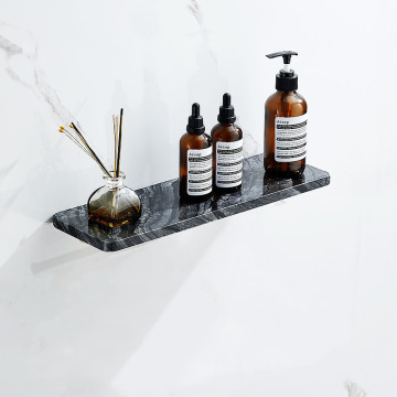 Bathroom Marble Shower Caddy Rack with Wall Shelves