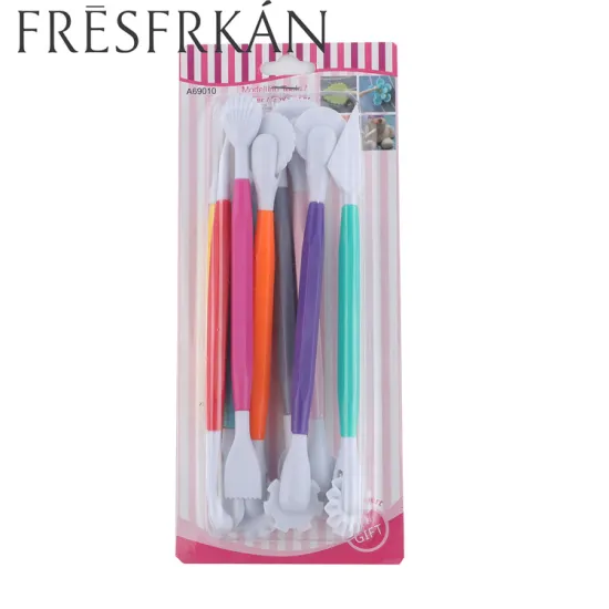 Hot Sale Plastic Clay Sculpting Set with Lattice Cutter for Polymer and Icing Modeling