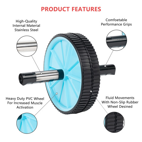 EW01-2 Ruota per esercizi addominali a doppia ruota