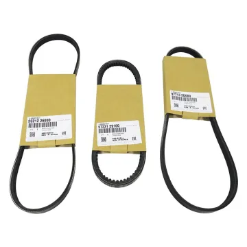 Korean Auto Parts: Water Pump Belt, Power Steering Belt, and Fan Belt for Hyundai and Kia Vehicles