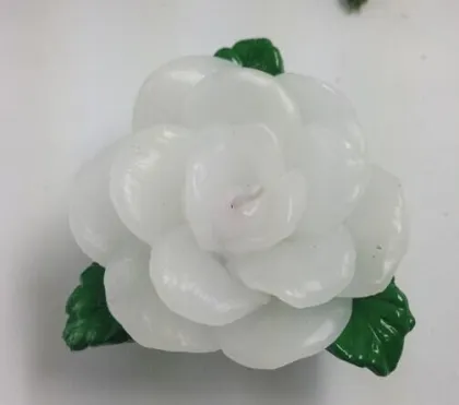 Paraffin wax flower shape candles