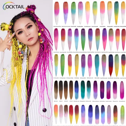 Pre Stretched Private label EZ braid Kaneka fiber hot water setting synthetic crochet braid hair extension