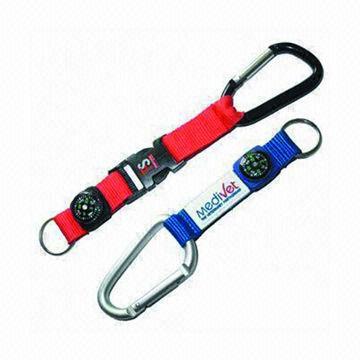 Keychain Lanyards, Made of Polyester, Silkscreen Printing, Daily Use for ID Cards