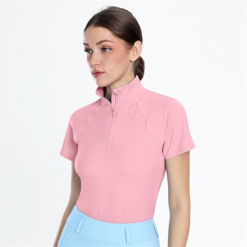 Aangepaste roze dames paardensportkleding met ritssluiting