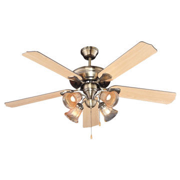 52" 5 Blades 4 Spot Light Decorative Ceiling Fan (DC52-5ZY-4SL30)