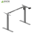 White Electric Sit Stand Desk Frame Single Motor