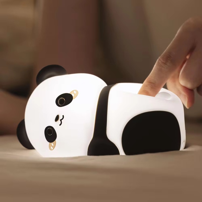 Panda Shape Silicone Rechargeable Cute Night Light Lamp
