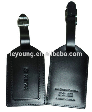 Fashion Luxury Real Leather Hang Tag Luggage Tag for Travel
