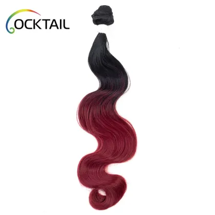 imported fiber wholesale price body wave darling synthetic hair weaving, darling soft full head synthetic hair extensions