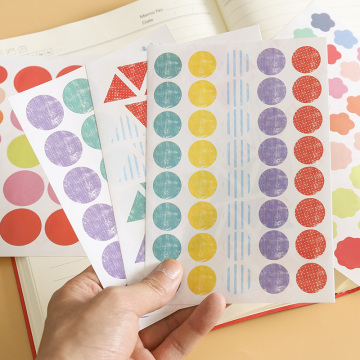 Custom Cartoon Stickers - UV & Silk Screen Durable Self-Adhesive Decorative Dots for Crafts and Photo Frames