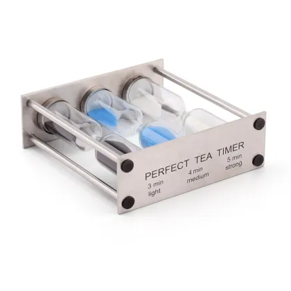 Metal Perfect Tea Timer: Three-In-One Sand Timer for Herbal Teas