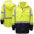 Waterproof En20471 high rainwear reflective jacket