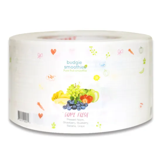 Custom Adhesive Fruit Food Bottle Waterproof PVC Label