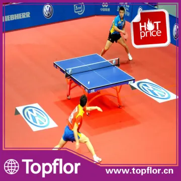 colorful pvc sports table tennis court flooring