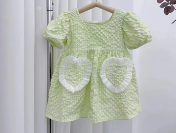Baby Girl 100% Cotton Seersuker Dress