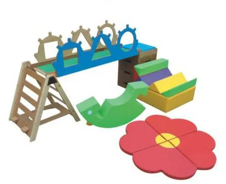 wooden fitness playground