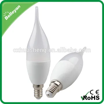 LED light candle lights, B22 led candle light bulbs, 6W led candle lamp