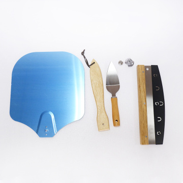 Aluminium Pizza peel with detachable wood handle