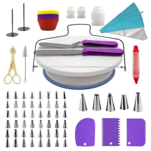 Kits de ferramentas multifuncionais de silicone para decoração de bolos