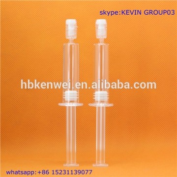 interesting products 2016 Transparent plastic cosmetic containers and bottles 10ml in syringe shape