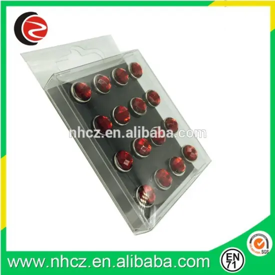 Dark Red Acrylic Diamond Push Pin