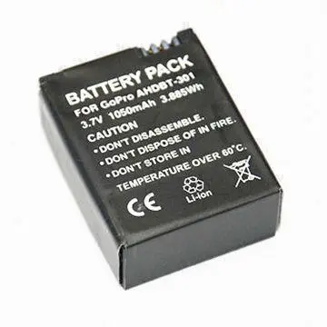 Hot Sale High-quality Battery for GoPro Hero 3, 1,050mAh Capacity