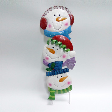 Merry Christmas Snow Head Garden Stake