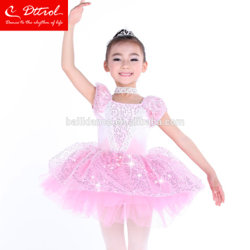 Princess sequined tulle short sleeve short frock dress dance costume D008001