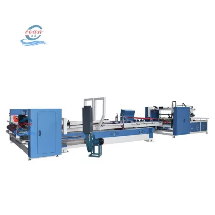 High Speed Box Folding Gluing Machine - Automated Corrugated Box Forming Equipment