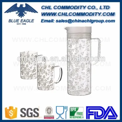 1000ml SGS personalized pyrex glass coffee tea maker