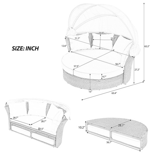 Outdoor Patio Daybed 2
