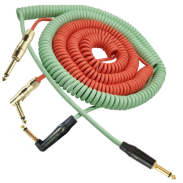 Cable de guitarra enrollada anti-interferencia