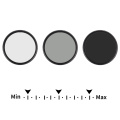 Classic Texture Camera Accessaries Supplies 46-82mm Fader ND Filter ND 2-400 Variable Neutral Density Filter Black
