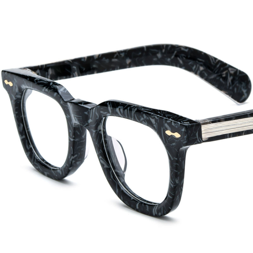 Custom 2-colors Tortoise Round Acetate Frame