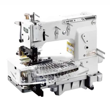 Golden Choice GC1412PTV 12N Flat-bed Double Chain Stitch Sewing Machine for Tuck Fabric Seaming