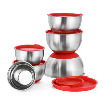 Elegant Stainless Steel Mixing Bowl - Aesthetic, Heat & Cold Resistant