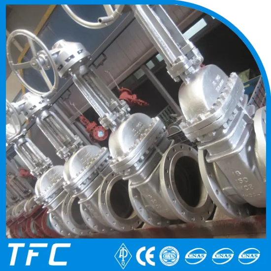API 600 cast steel gear operated gate valve