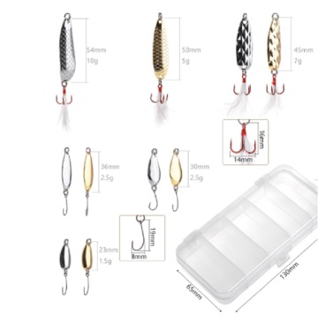 Set di esche per esche per pescherecci per lama spinner di alta qualità