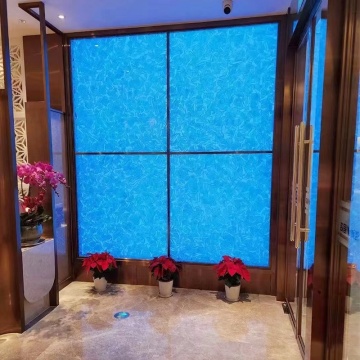 Modern Design Artificial Stone Slabs and Tinted Jade Glass Sheets for Wall Panels