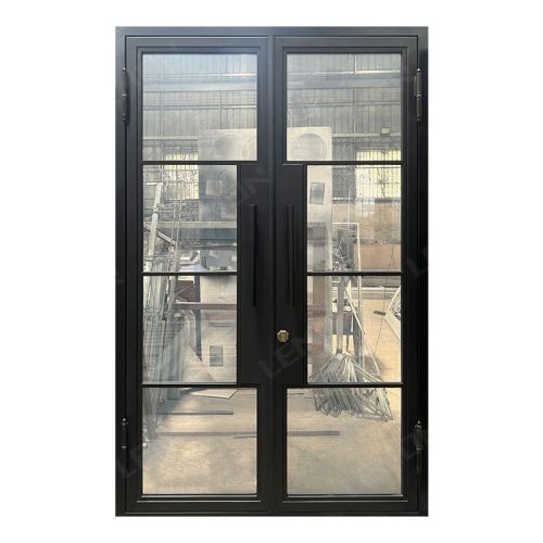 Black Wrought Iron Storm Screen Main Entry Door