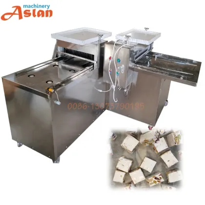 Milk Nougat Candy Cutting Machine - Nuts Nougat Cube Cutter