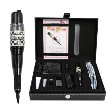 1 set Permanent Makeup Machine USA biotouch mosaic tattoo Gun Complete Cosmetic With Tattoo Pen Needles Caps Kit tatuagem