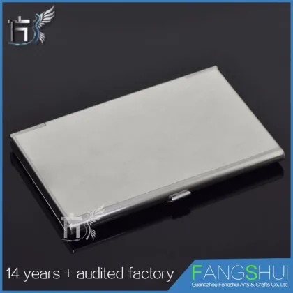 Stickers Logo Stainless steel the unique design of the name card holder