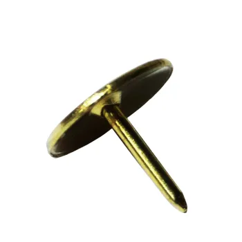 Factory Wholesaler 70pcs/Plastic Box Gold Plated Office Photo Wall Press Paper Fasteners Thumb Tacks Metal Push Pins
