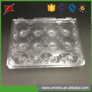 12 holes wholesale transparent plastic tray for chicken egg