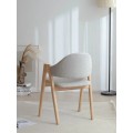 Silla de comedor moderna nórdica para mesa de restaurante