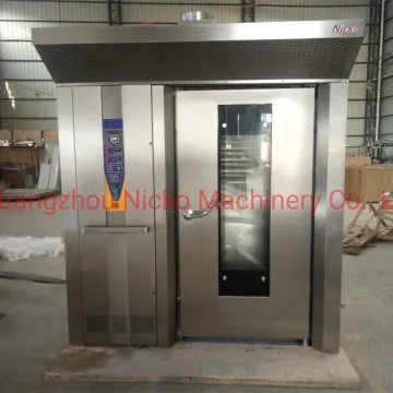 Bread Bakery Equipment Stainless Steel 16/32/64 Trays Rotary Rack Oven with Electric /Diesel /Gas Heating Rotary Oven