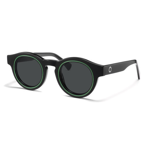 Round Acetate Frame Sunglasses For Women